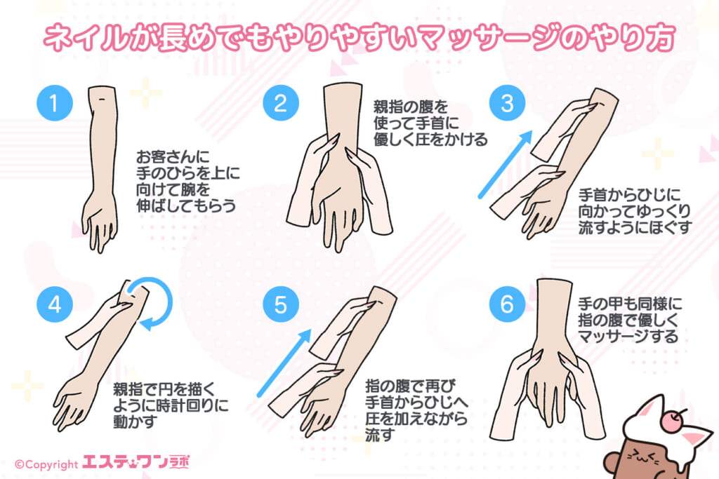 ネイルが長めでもやりやすいメンズエステのマッサージのやり方